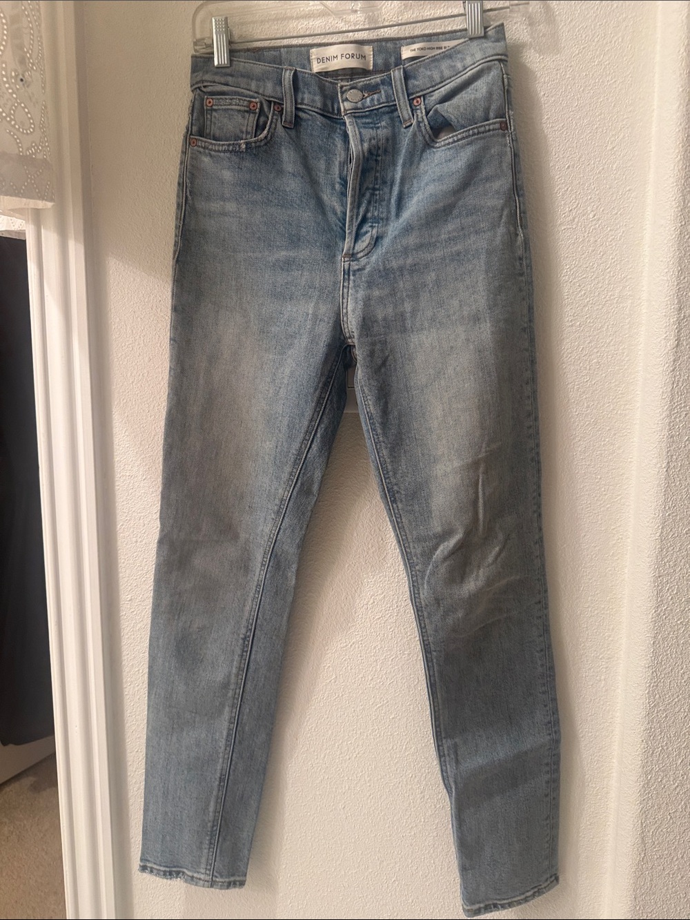 Denim Forum Women's Light Blue Skinny Jeans